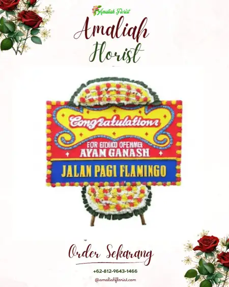 Sewa Papan Bunga Gedung Pewayangan Kautaman Jakarta